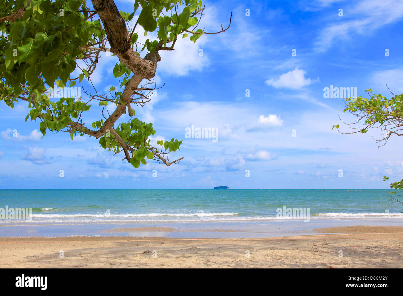 Tropical beach in Thailand Stock Photo