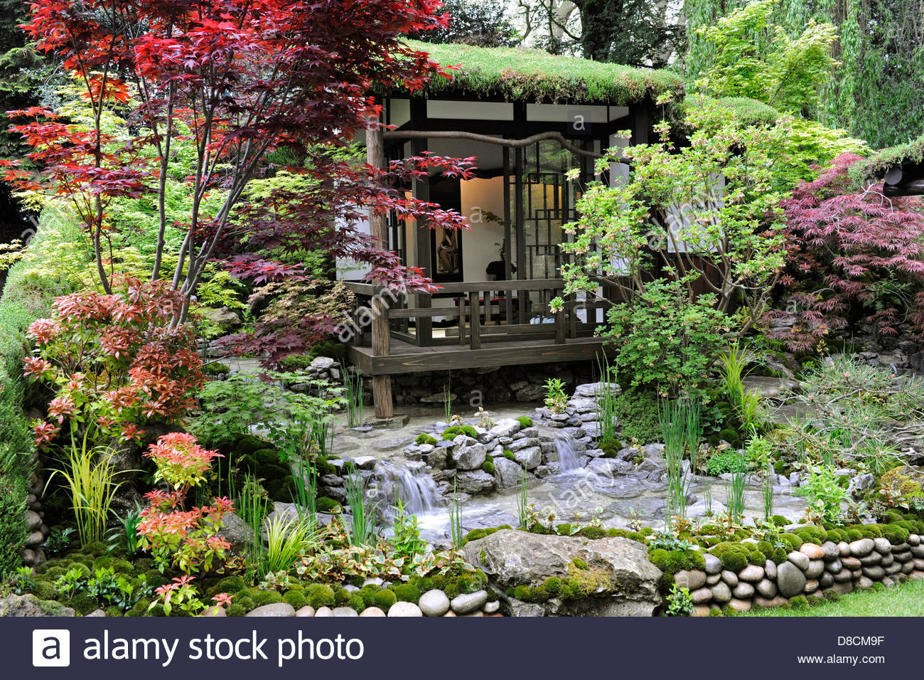 An Alcove (Tokonoma) Garden. Best Artisan garden at RHS Chelsea Stock