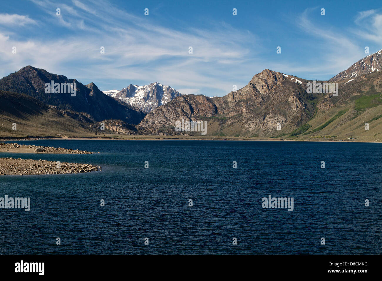 Grant Lake on the June Lake loop in the Sierra Nevada Mountains in ...