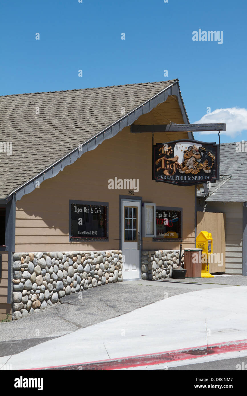 The Famous Tiger Bar in June Lake in the Eastern Sierra Mountains of
