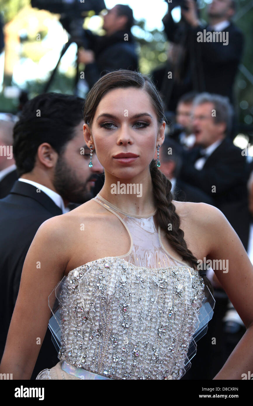 German model Liliana Matthaeus attends the premiere of 'The Immigrant' during the the 66th Cannes International Film Festival at Palais des Festivals in Cannes, France, on 24 May 2013. Photo: Hubert Boesl Stock Photo