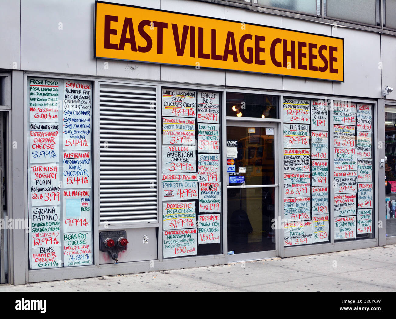 East Village Cheese shop on Third Avenue in the Greenwich Village