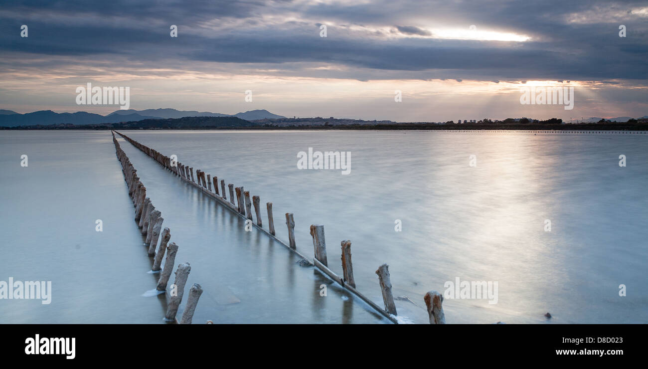 Panorama of Cagliari Stock Photo