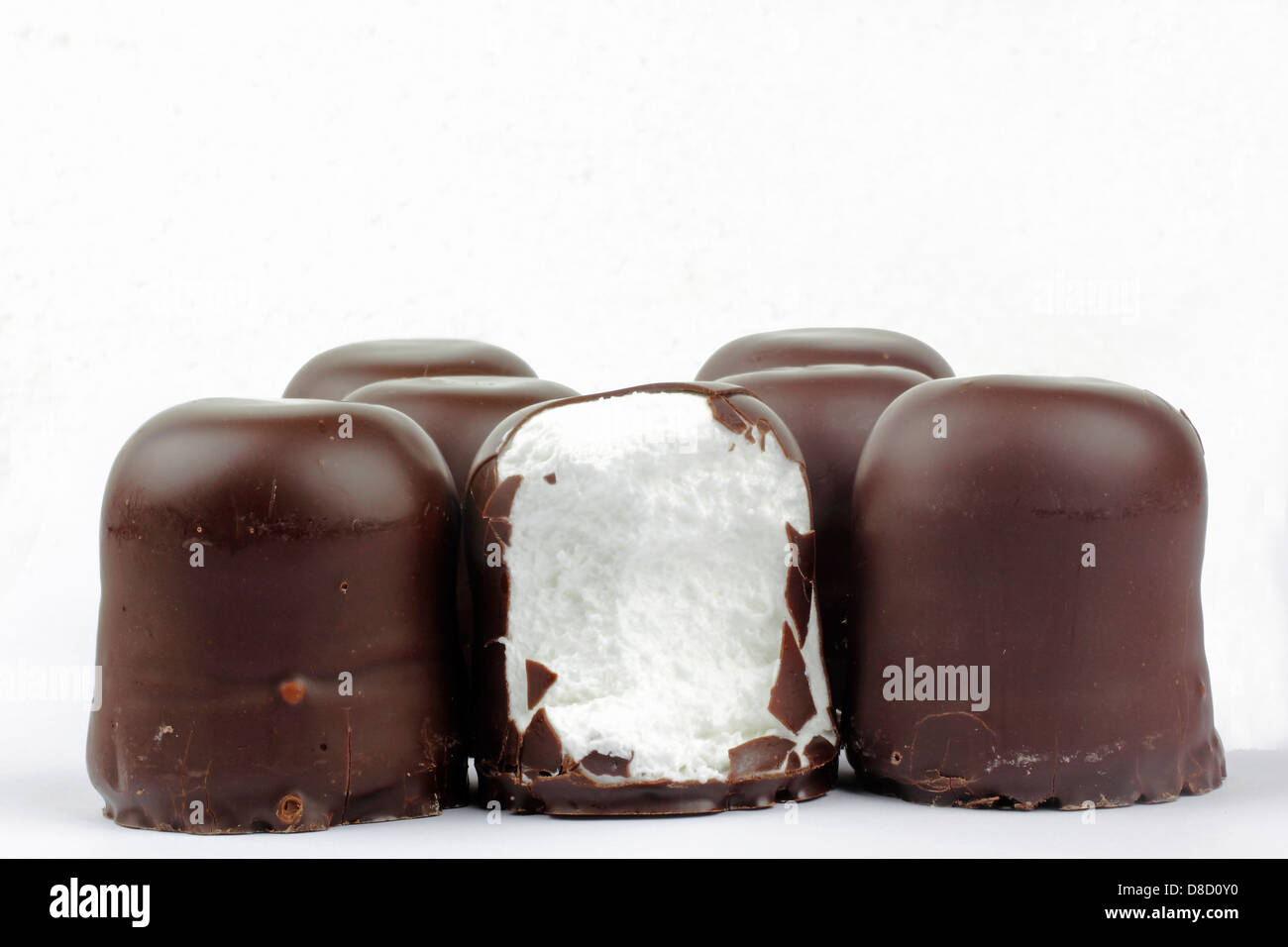 Chocolate Covered Marshmallows German Schokokuss Stock Photo Alamy