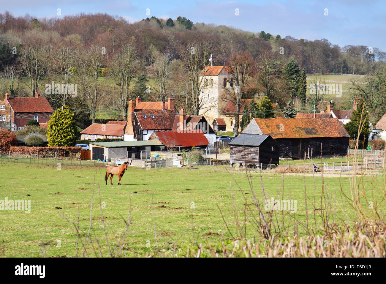 English Hamlet of FIngest in the Chiltern Hills in Rural