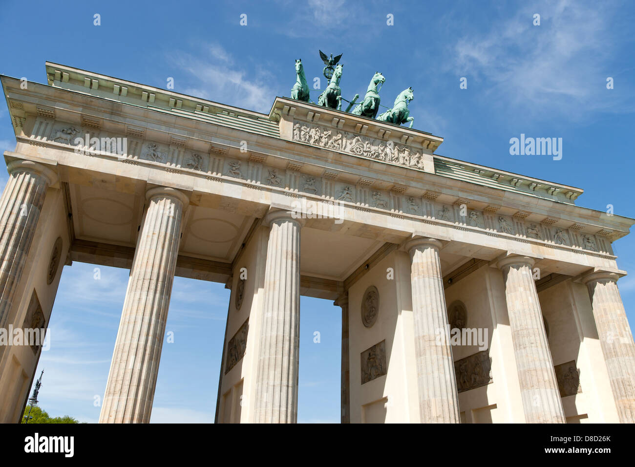 The Brandenburger Gate in Berlin Germany Stock Photo