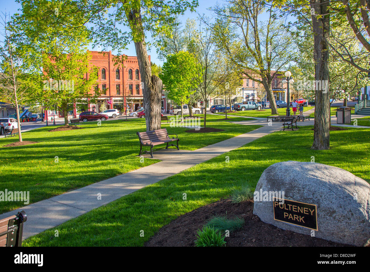 Village hammondsport in finger lakes hires stock photography and