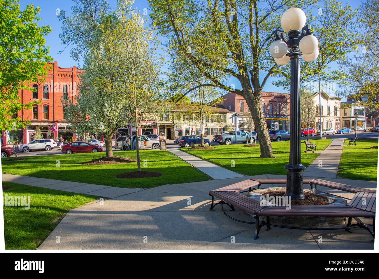 Village hammondsport in finger lakes hires stock photography and
