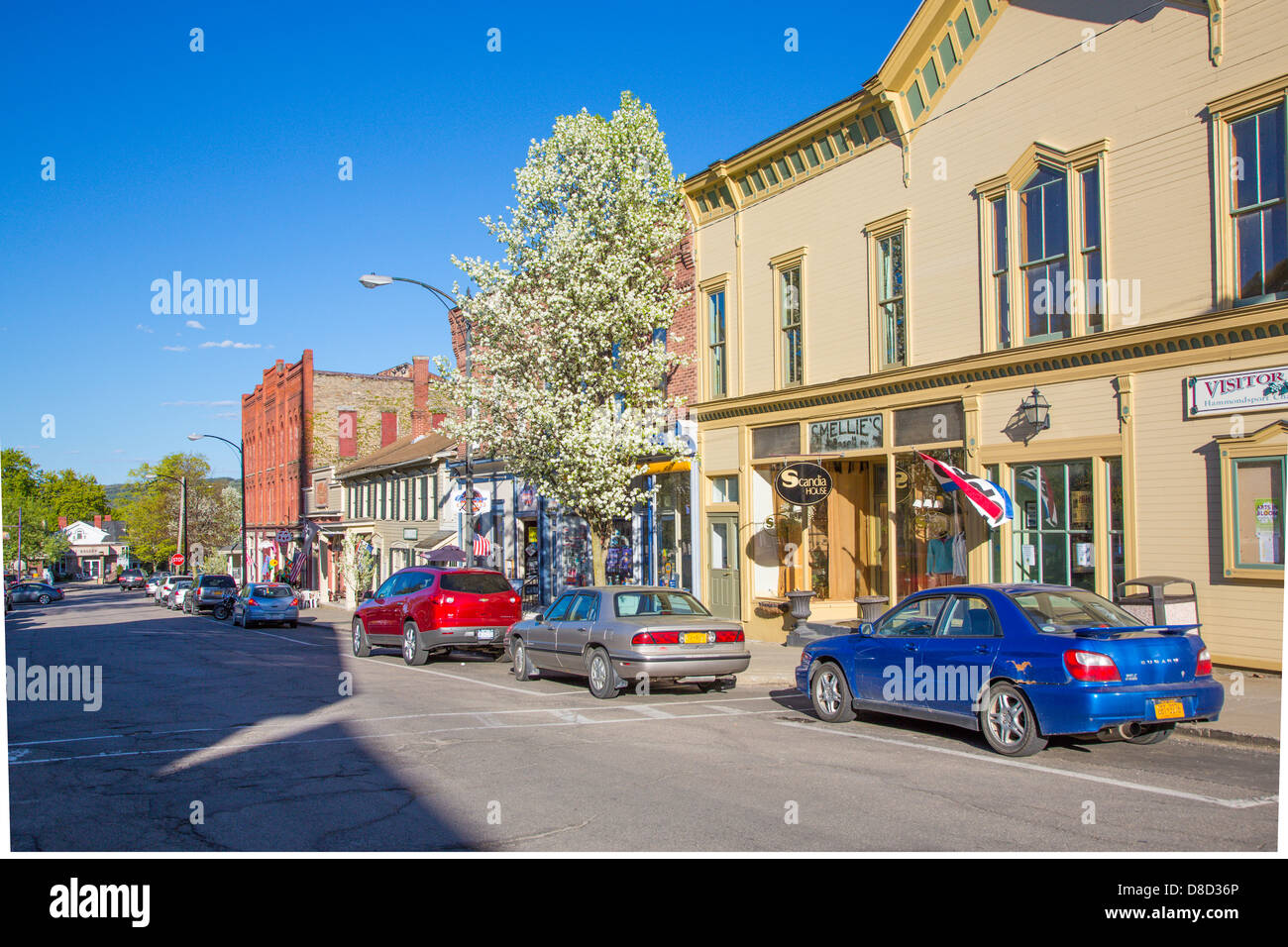 Village of Hammondsport in the Finger Lakes region of New York State