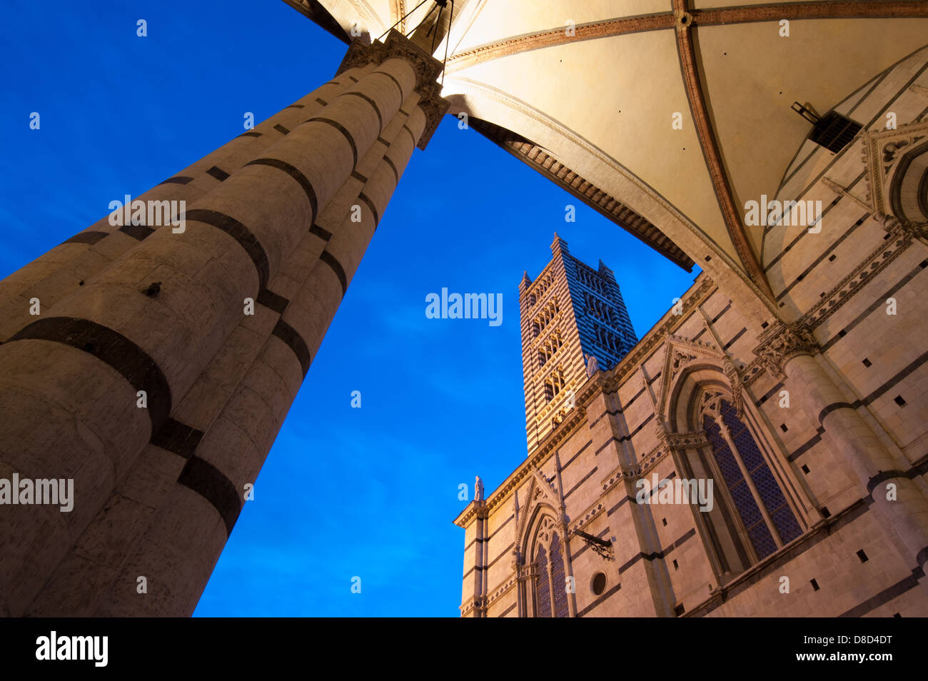 Siena Cathedral, Ancient Town Center, Siena, Tuscany, Italy, Europe. Stock Photo