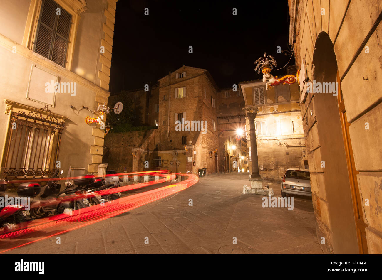 View of the Crossroad Via and Via Roma, Ancient Town Center