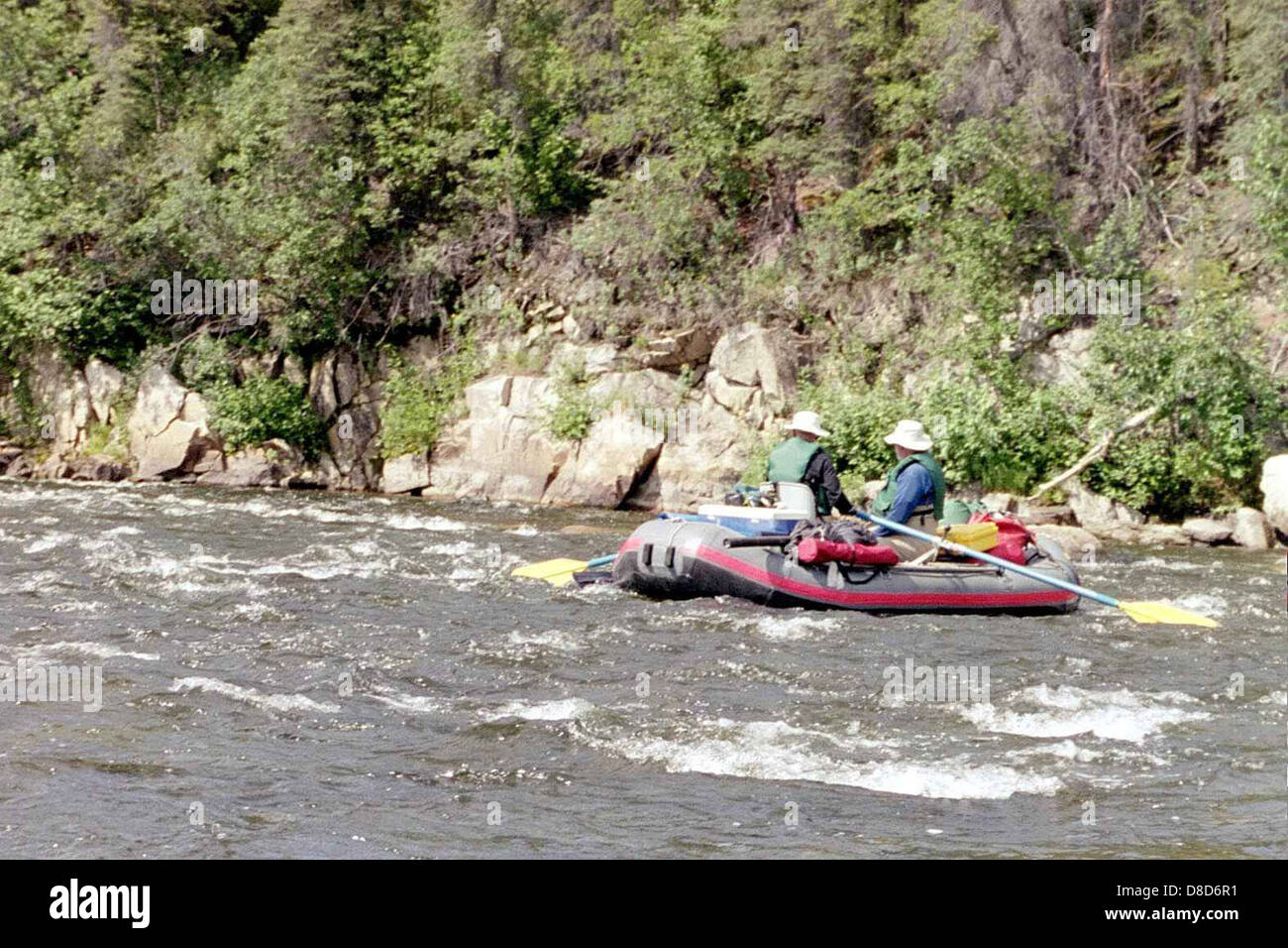 River rafting on the gulkana river Stock Photo Alamy