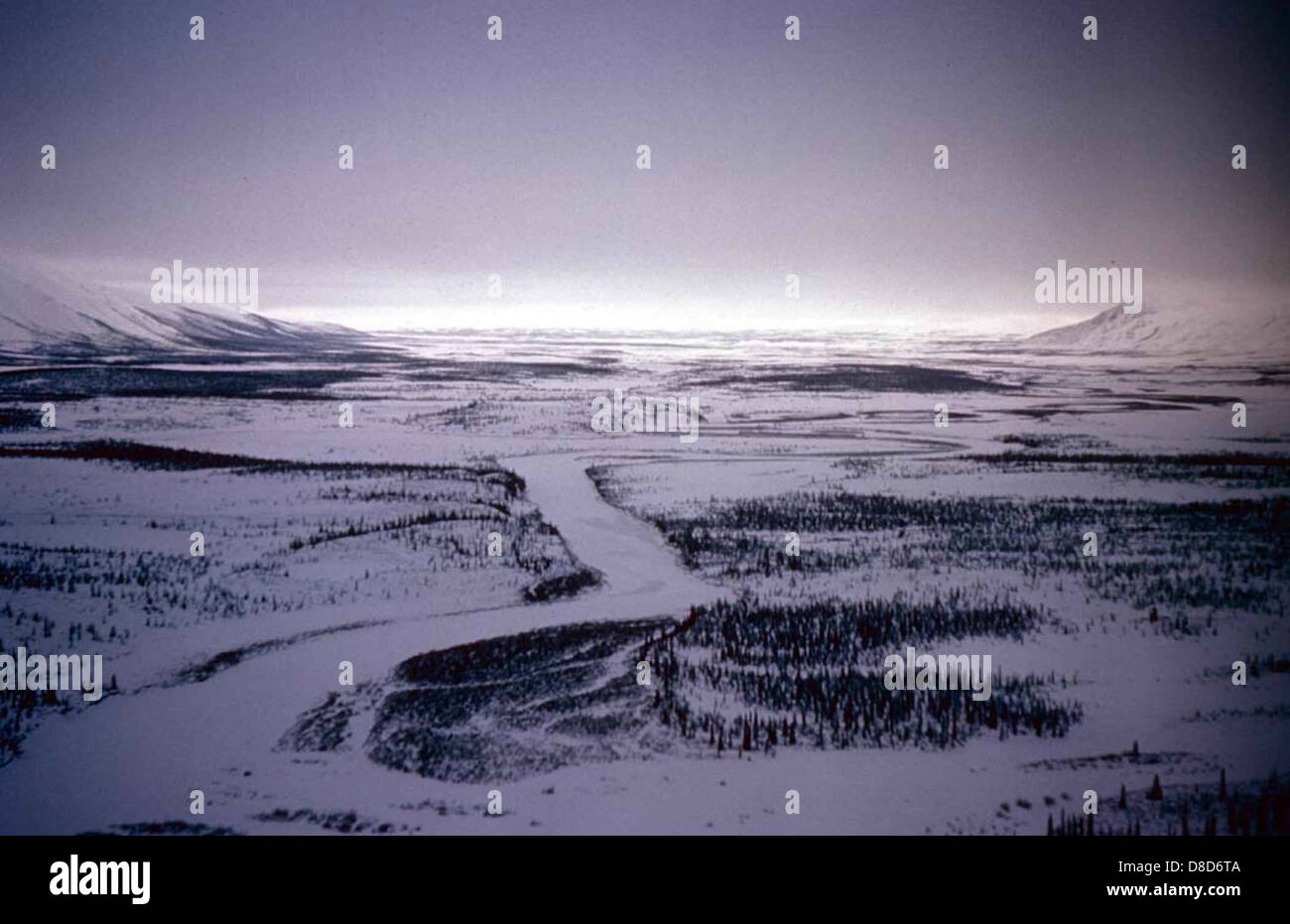 River Valley In Winter Stock Photo - Alamy