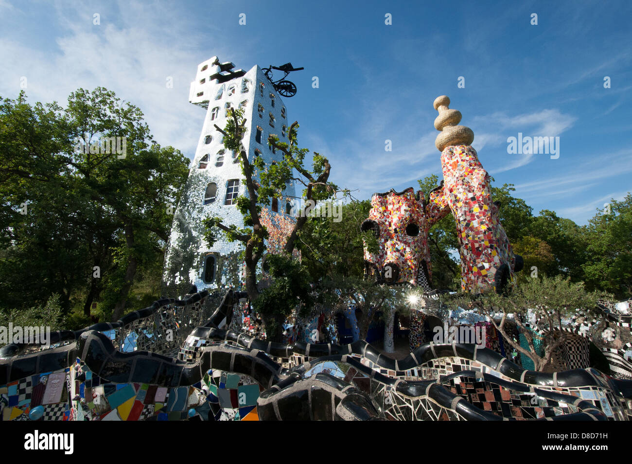 Garden of Tarot, a sculpture garden created by Niki de Saint Phalle Stock  Photo - Alamy