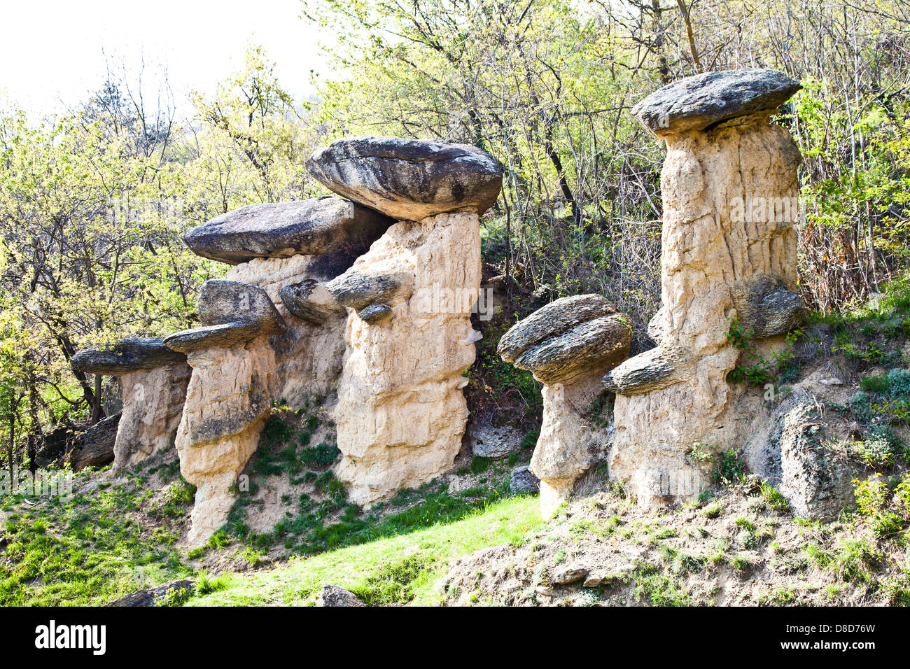 Ciciu geological formation, Close to Cuneo, north Italy Stock Photo - Alamy