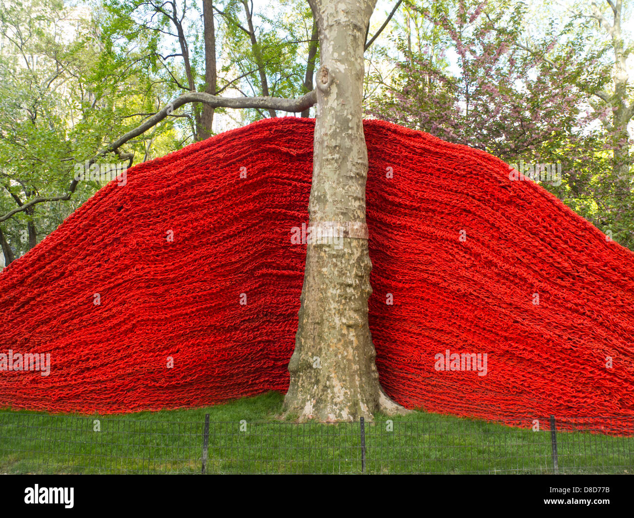 public art display in Madison Square Park NYC Stock Photo
