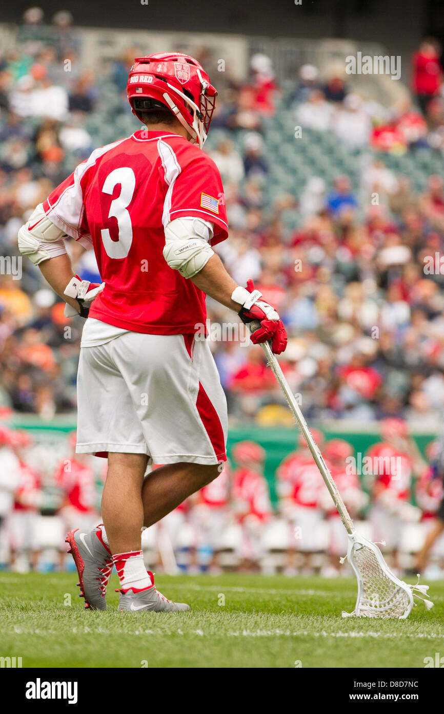 May 25, 2013 Cornell Big Red attack Rob Pannell (3) looks on during