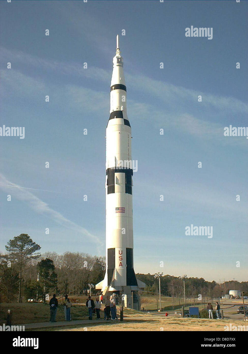 The Saturn V rocket on display at the US Space and Rocket Center. This ...