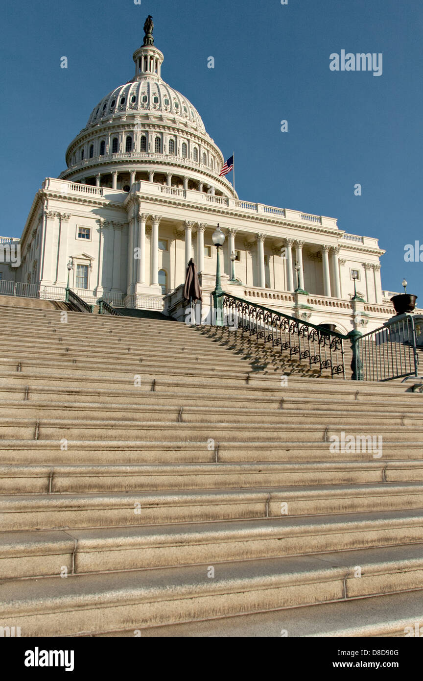 The US Capital Building in Washington, DC. Stock Photo