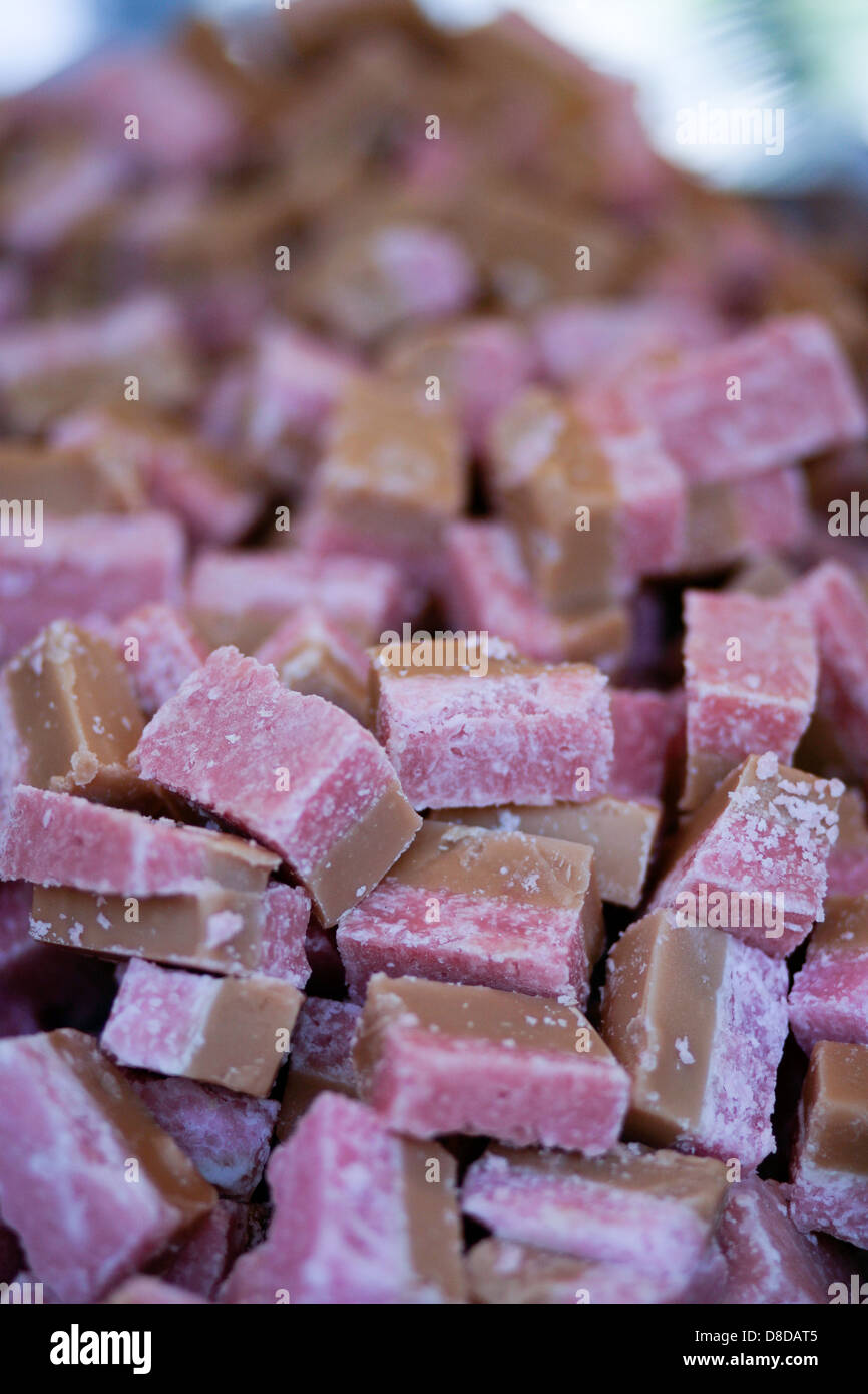Colorful array of sweets on a market stall Stock Photo - Alamy