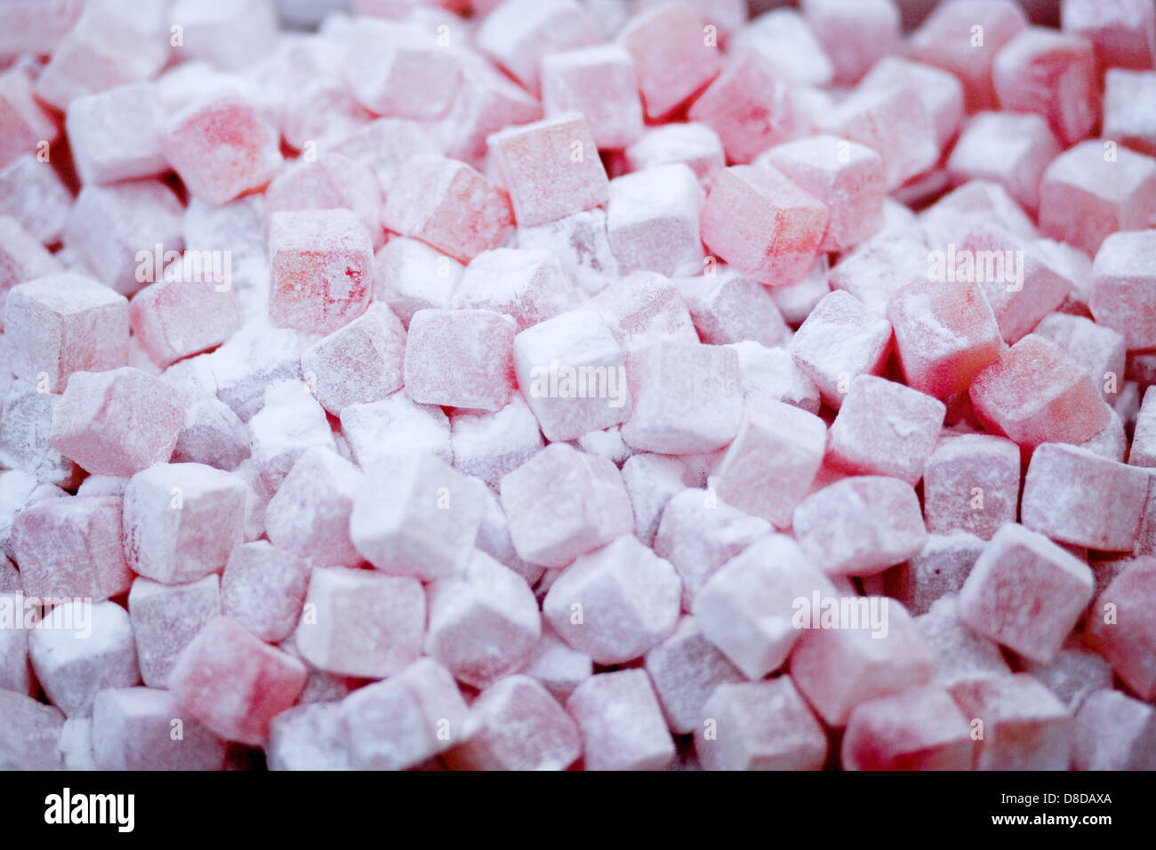 Colorful array of sweets on a market stall Stock Photo - Alamy