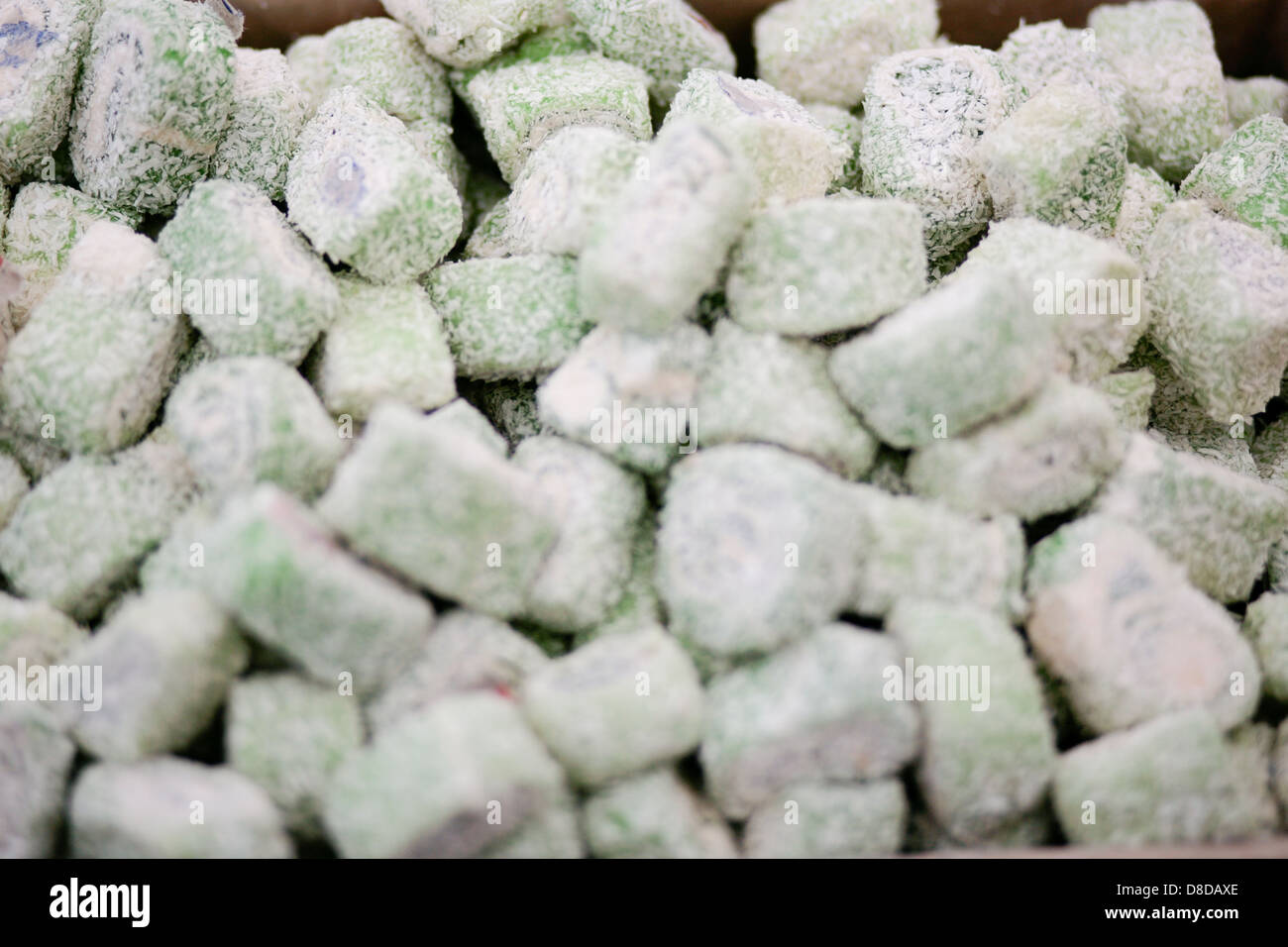 Colorful array of sweets on a market stall Stock Photo - Alamy