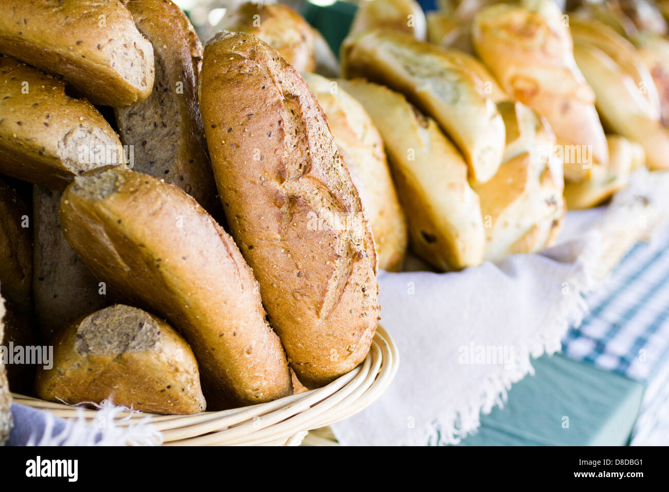 Fresh produce on sale at the local farmers market Stock Photo - Alamy