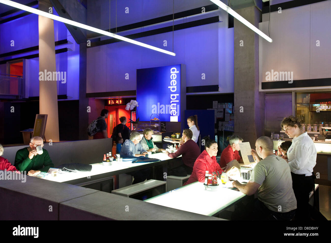 Cafe at The Science Museum, London, England Stock Photo Alamy