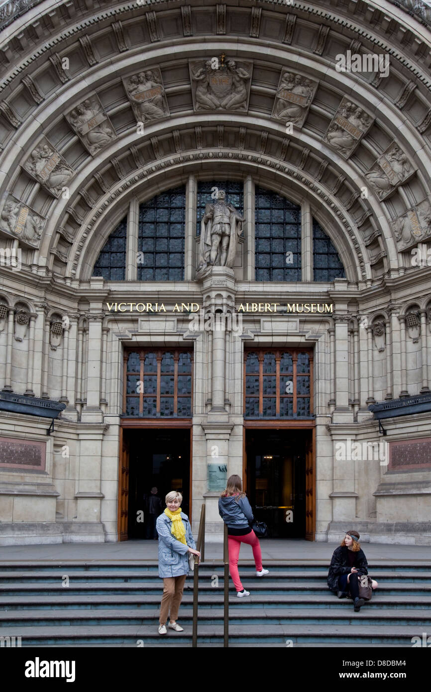 The Entrance of The Victoria And Albert Museum, London, England Stock Photo