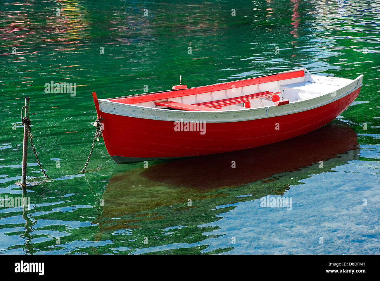 Boat on the the Ohrid like from Macedonia Stock Photo