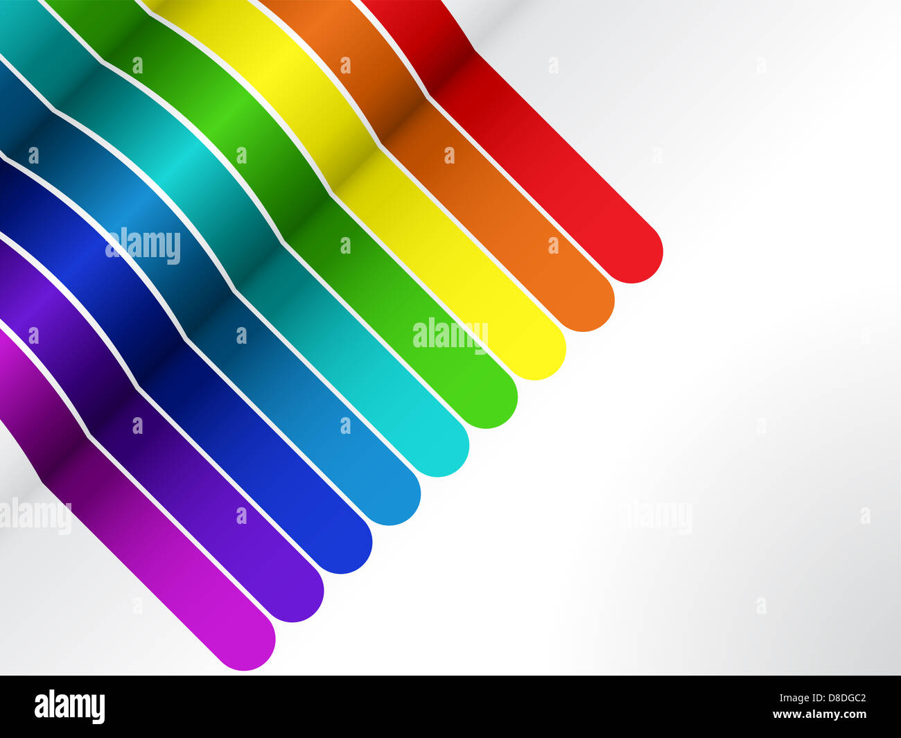 Colored Line Nice Vector - Colorful Lines Background on White Stock Photo - Alamy
