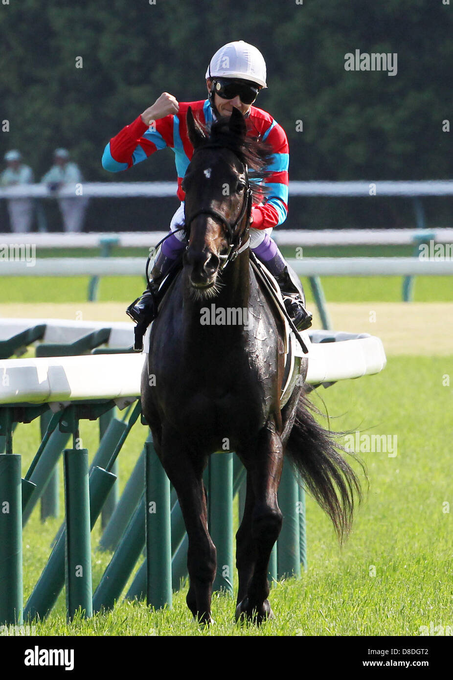 May 26, 2013 - Tokyo, Japan - Jockey Yutaka Take riding Kizuna ...