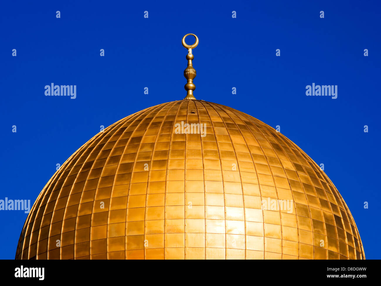 Detail of the 'Dome of the Rock' from Jerusalem Stock Photo
