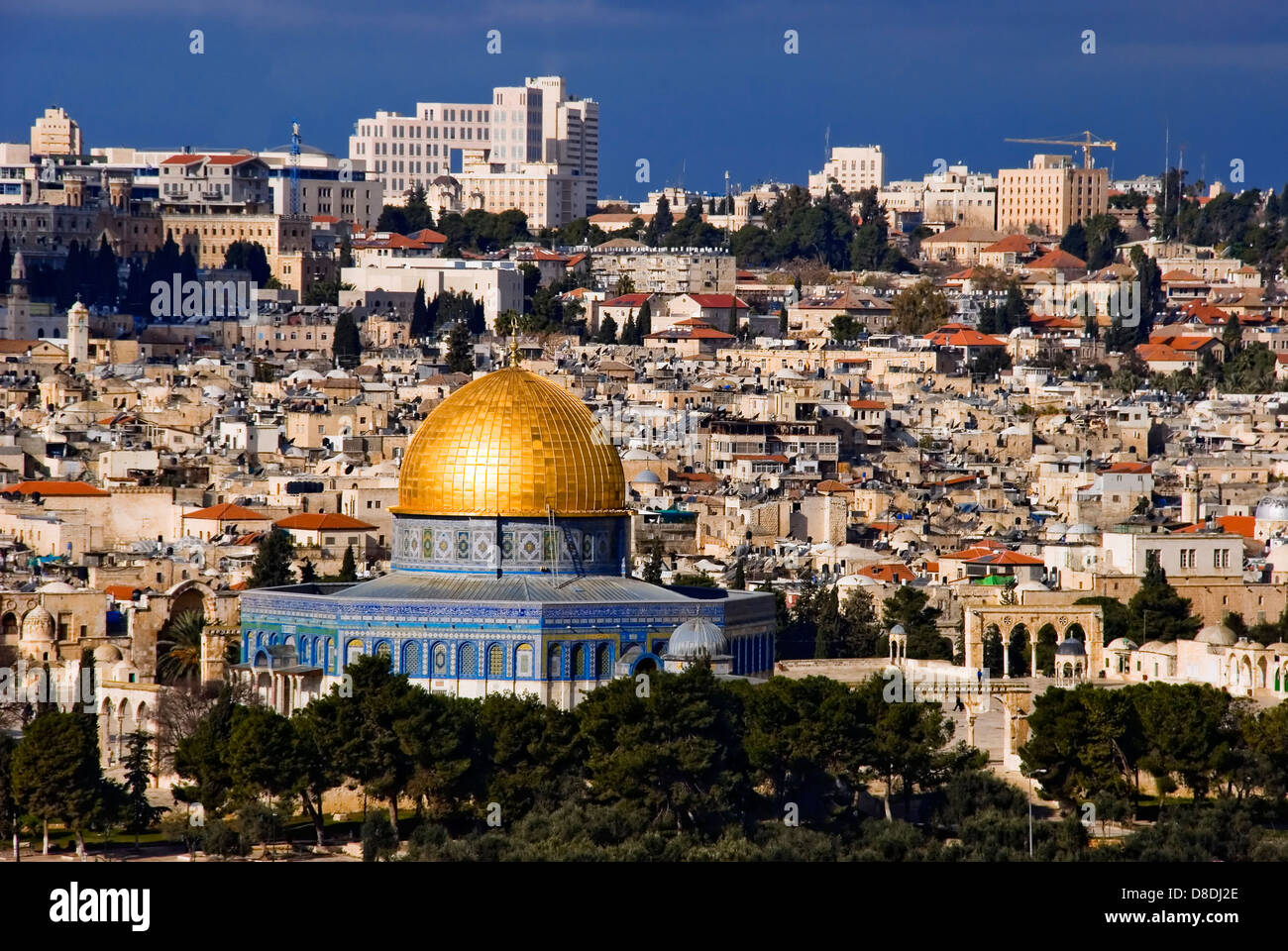 The holy city Jerusalem from Israel Stock Photo