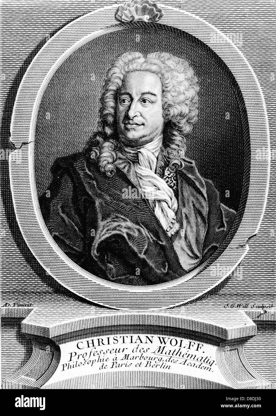CHRISTIAN WOLFF (1679-1754) German philosopher Stock Photo - Alamy