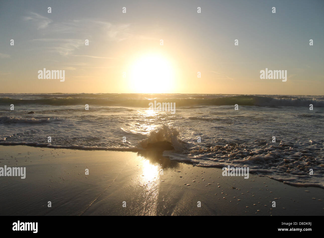 beautiful beach sunset Stock Photo - Alamy