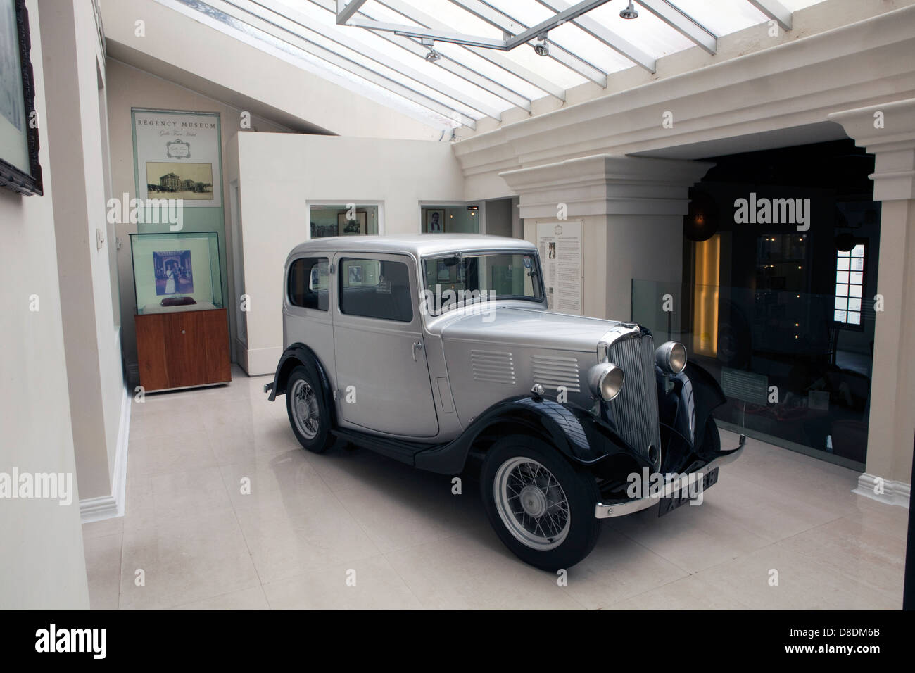 A view of the former car of Prince Philip at the REgency Museum at the Galle Face Hotel in Colombo, Sri Lanka Stock Photo