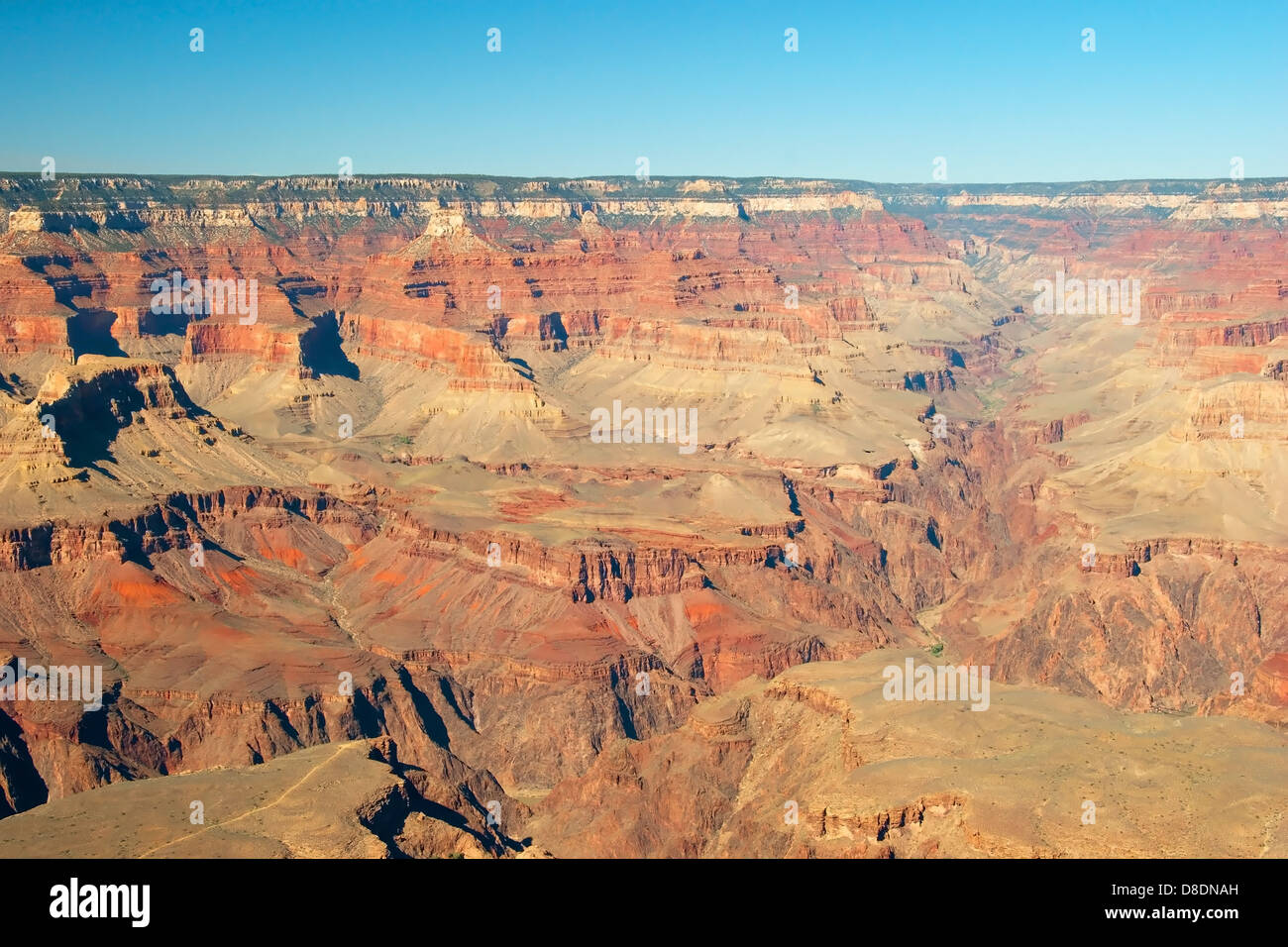 South Rim of Grand Canyon in Arizona Stock Photo