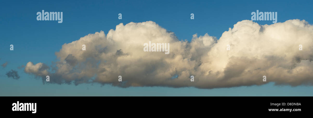 Nimbostratus cloud. Blue cloud sky panoramic Stock Photo