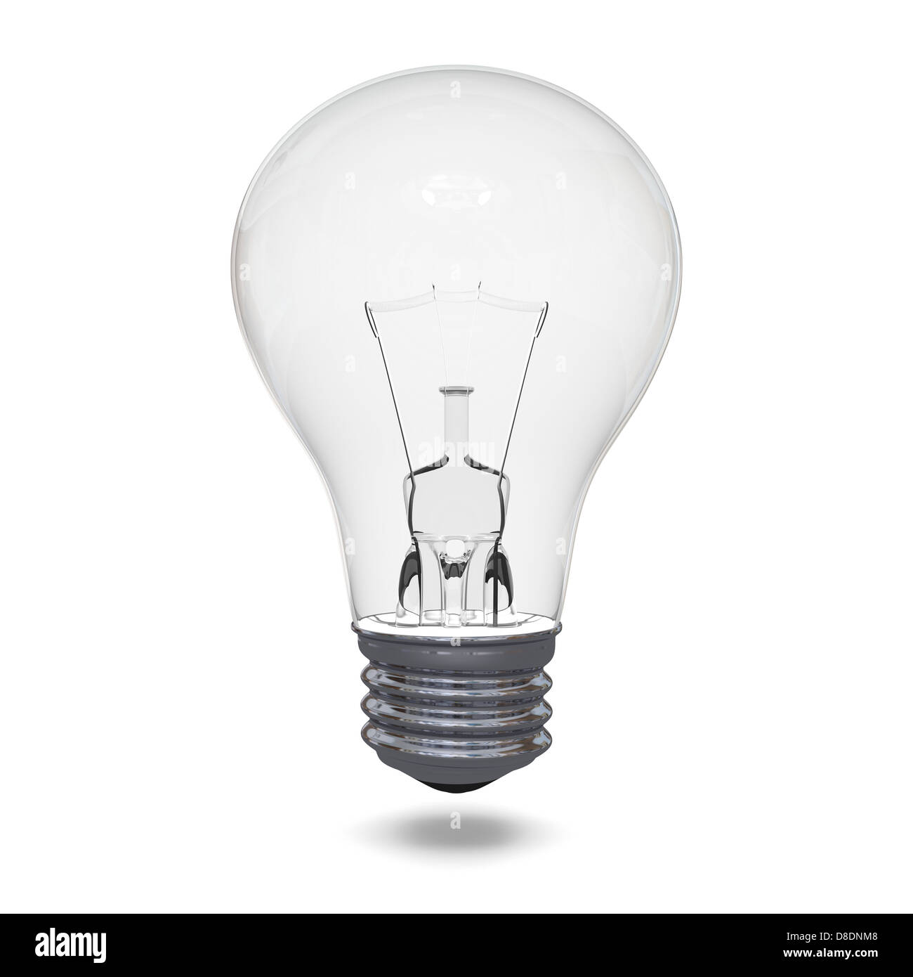 Illustration of lightbulb isolated on white background Stock Photo - Alamy