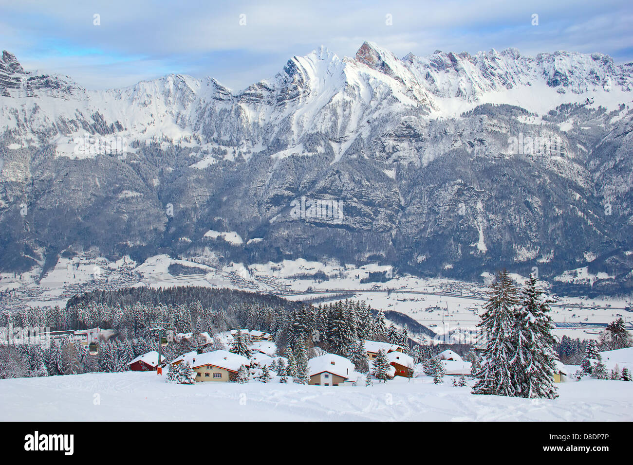 Winter in the swiss alps, Switzerland Stock Photo - Alamy