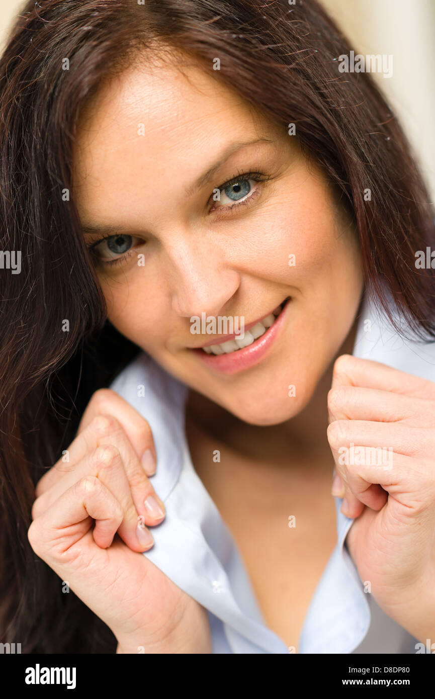 Grabbing collar hi-res stock photography and images - Alamy