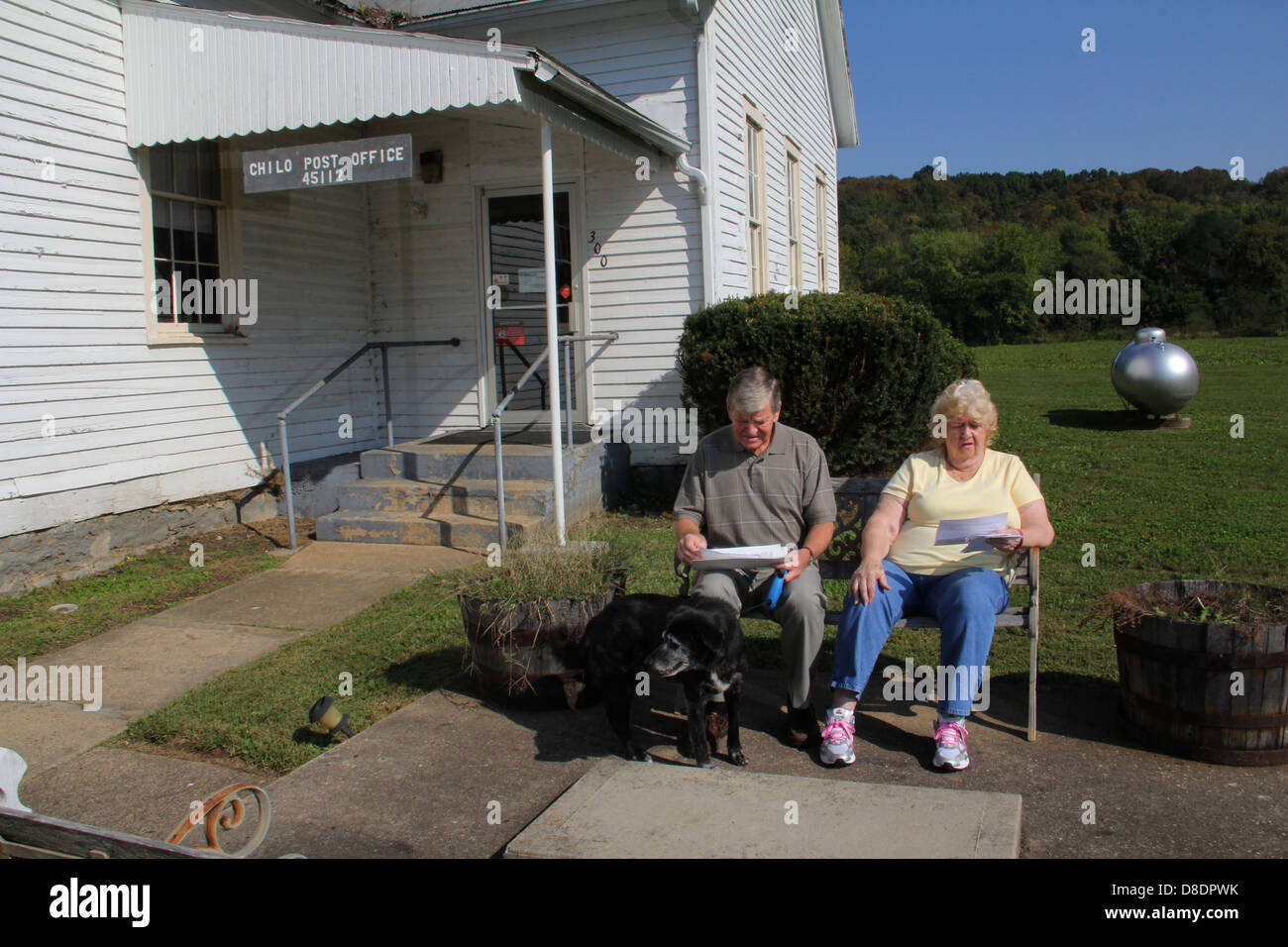 Small town post office Chilo Ohio meet socialize talk meeting rural