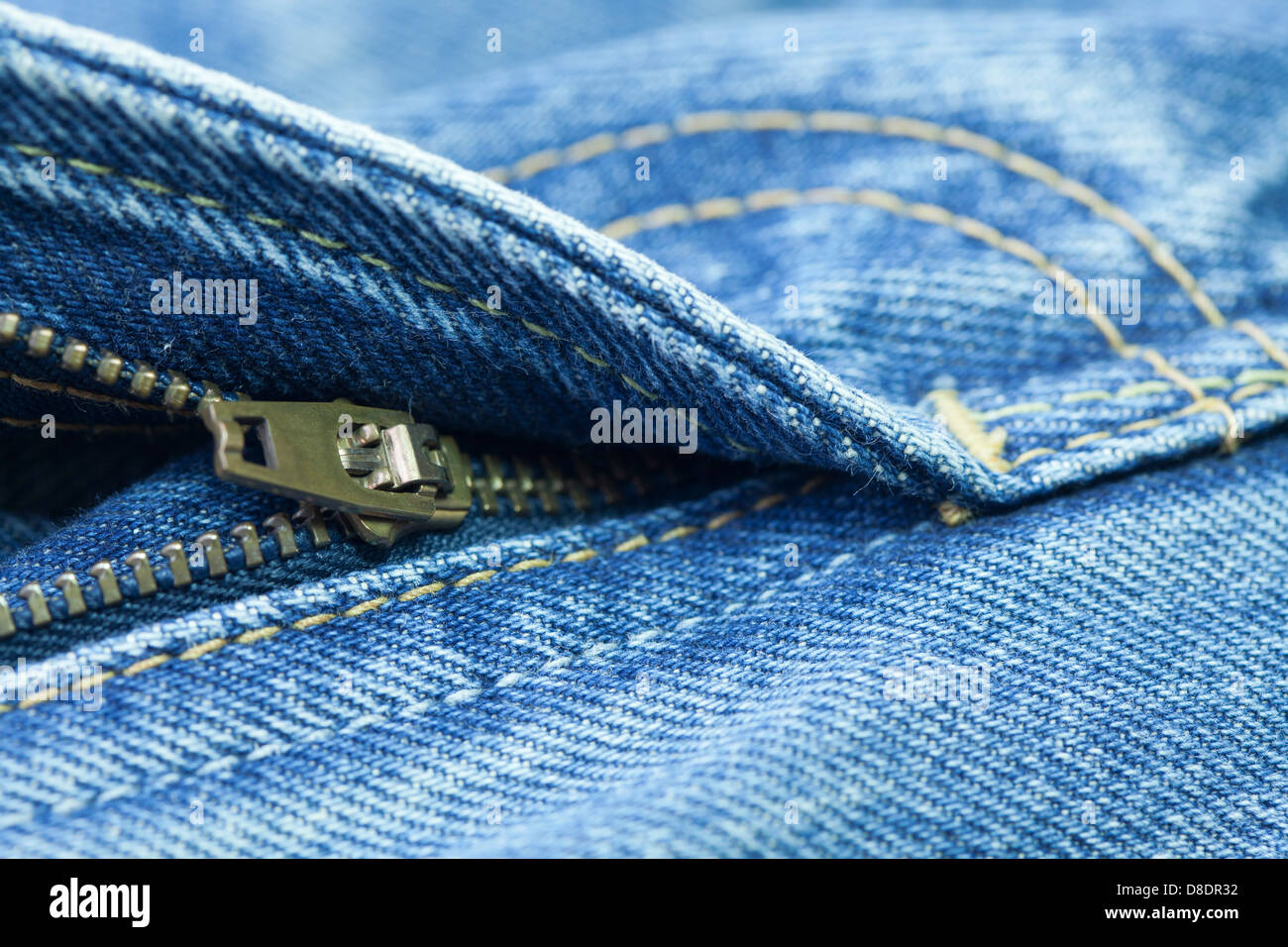 zip in jean pant Stock Photo - Alamy