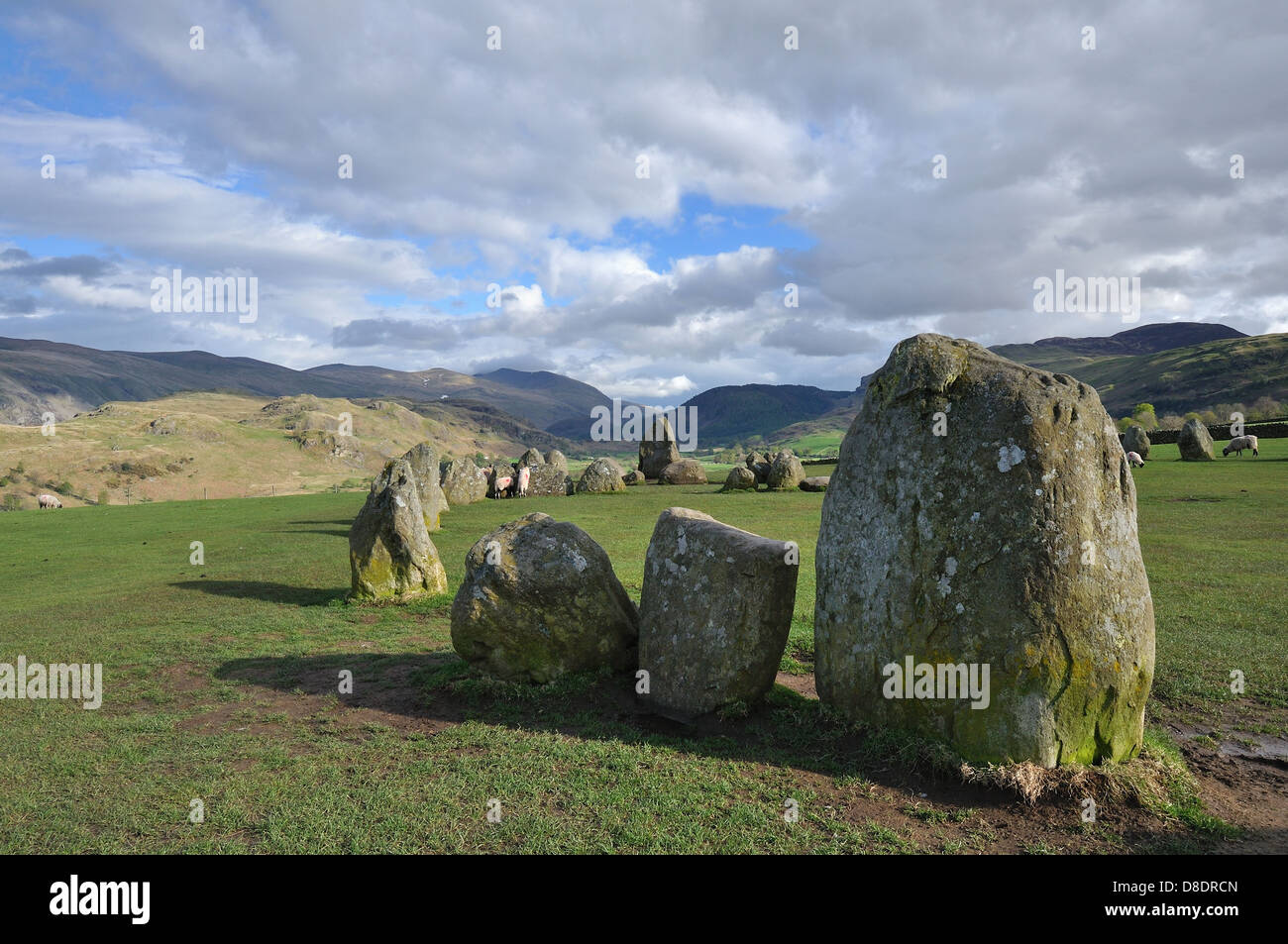 Castlerigg Stone Circle Near Keswick in the Lake District Stock Photo
