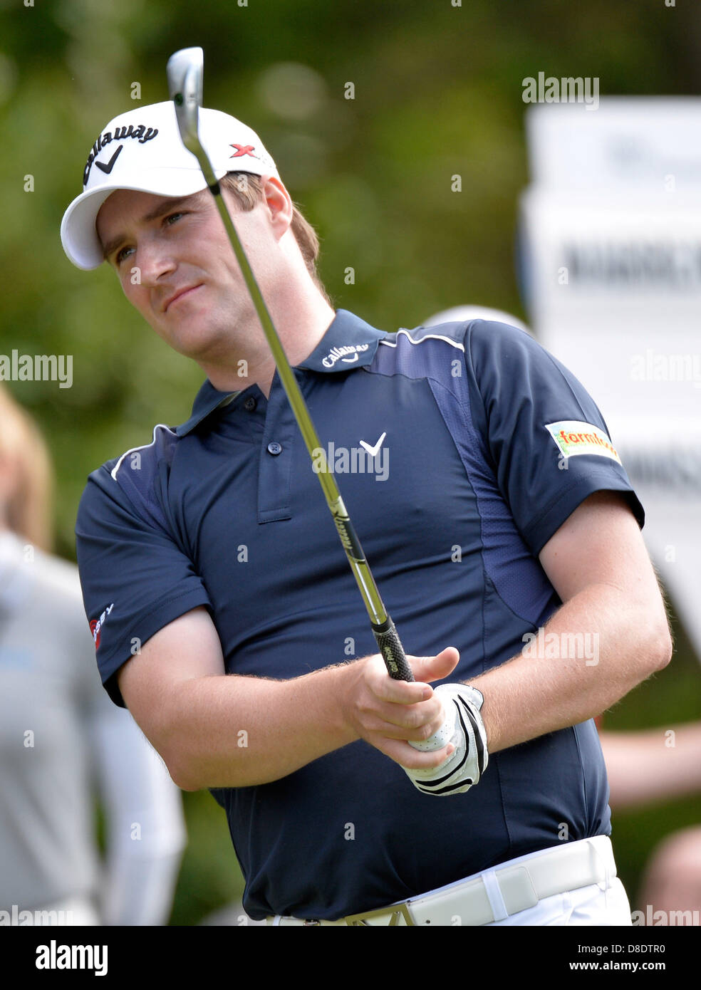 The BMW PGA  Championships Wentworth Club Surrey UK. 26th May, 2013.  Marc Warren SCO in action during play on the final day of the PGA Championship at Wentworth. Credit: Leo Mason/Alamy Live News Stock Photo