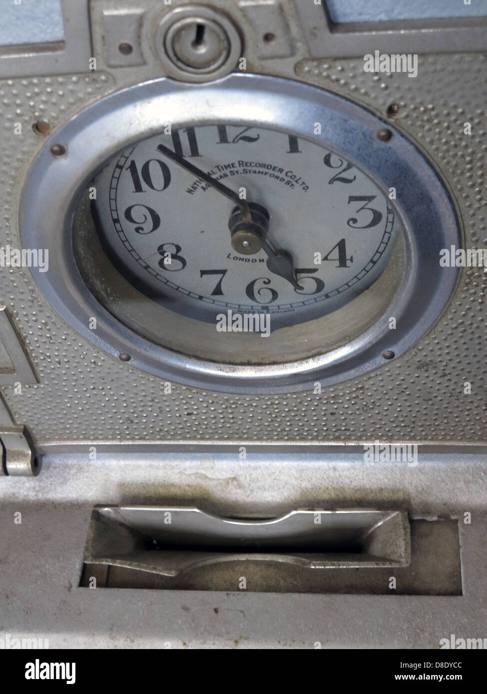 Nation Time Clock Clocking In Machine TimeClock Stock Photo