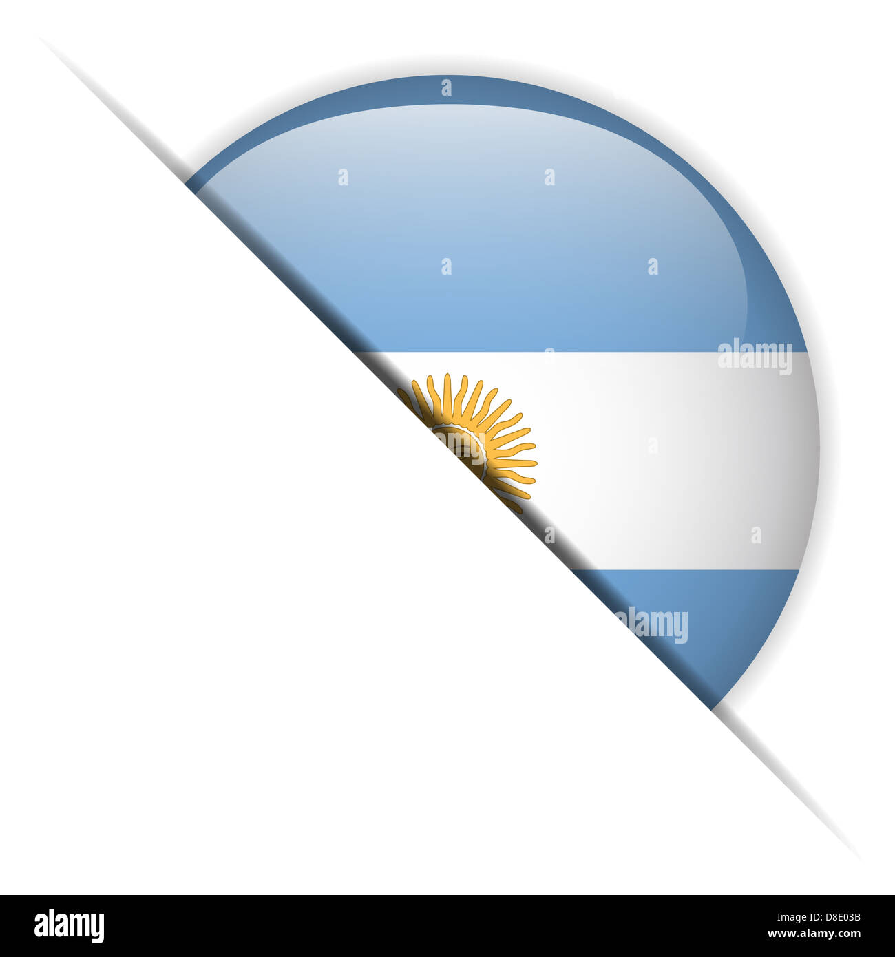 Vector - Argentina Flag Glossy Button Stock Photo - Alamy