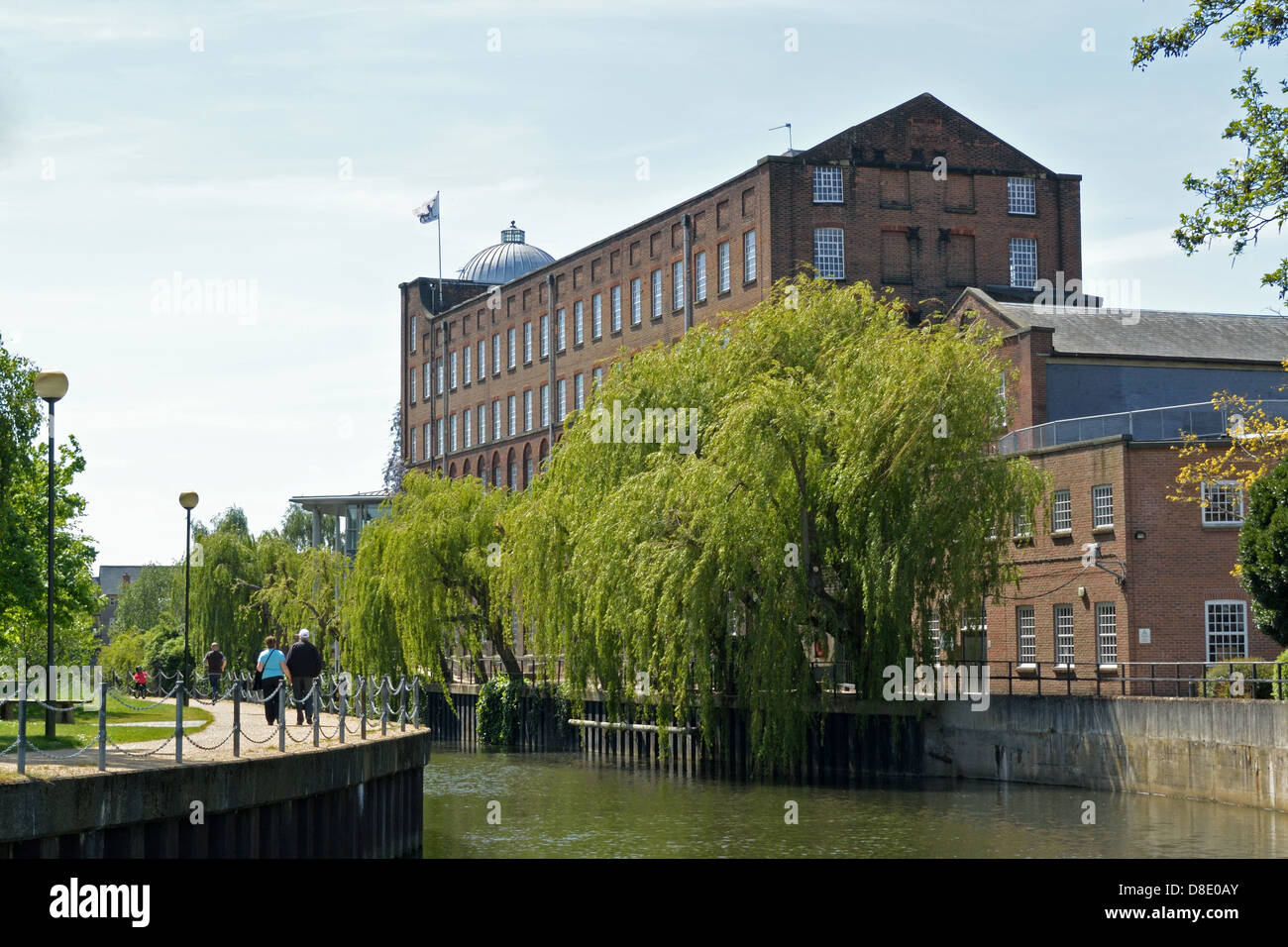Historic St James Mill, home of Jarrolds Printers, beside the River