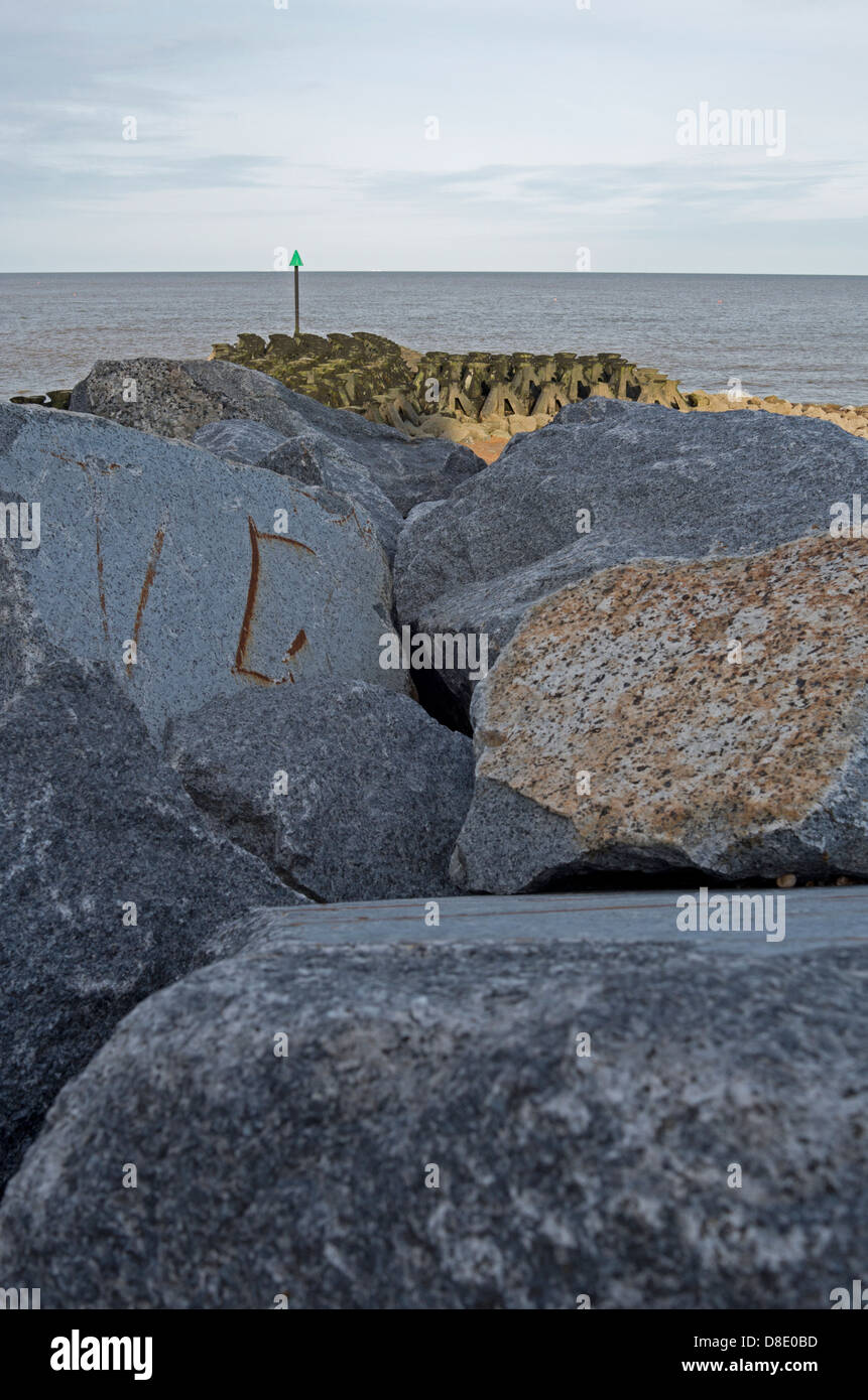 Rock barriers erosion hi-res stock photography and images - Alamy